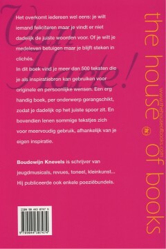 Van harte ! achterkant