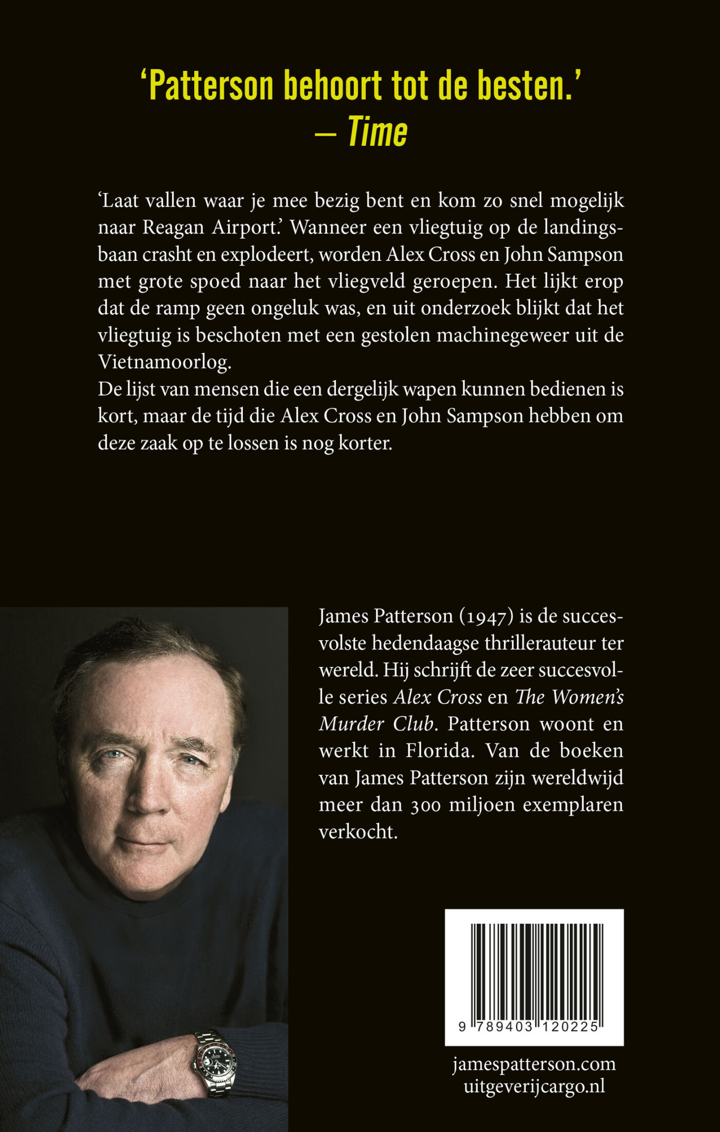 Luchtdoel / Alex Cross achterkant