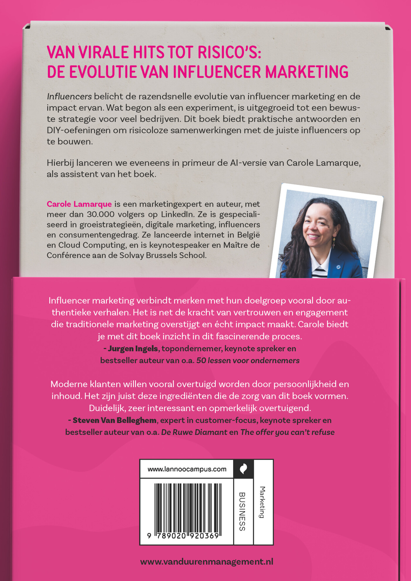 Influencers achterkant