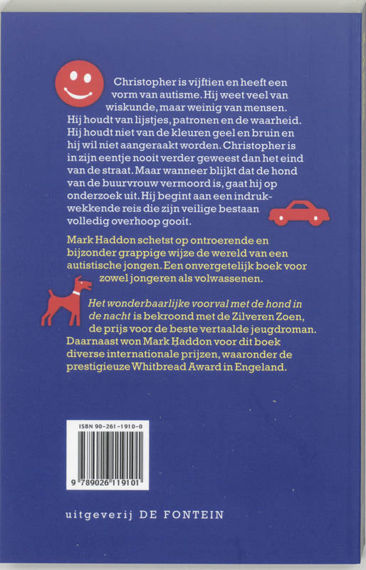 Het wonderbaarlijke voorval met de hond in de nacht Het wonderbaarlijke voorval met de hond in de nacht achterkant