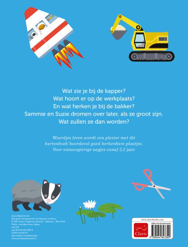 Het grote beroepenboek van Sammie en Suzie achterkant