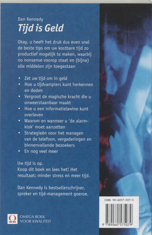 Tijd is geld achterkant
