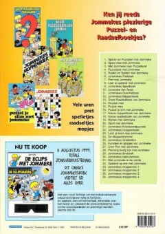 Strandpret met Jommeke / Jommeke maxiboeken / 25 achterkant