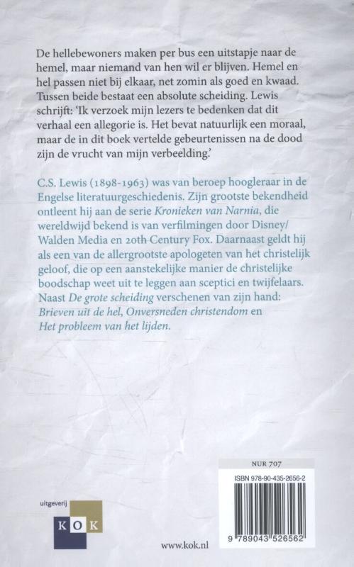 De grote scheiding achterkant