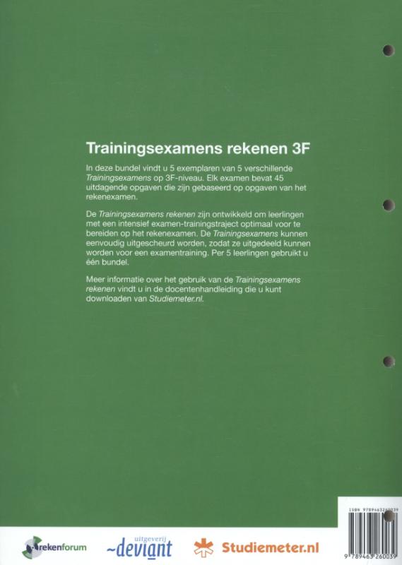 Trainingsexamens rekenen 3F achterkant