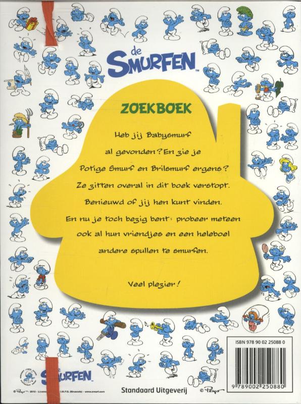 Zoekboek / De Smurfen achterkant