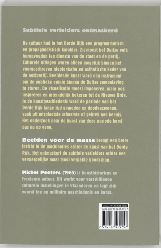 Beelden voor de massa achterkant