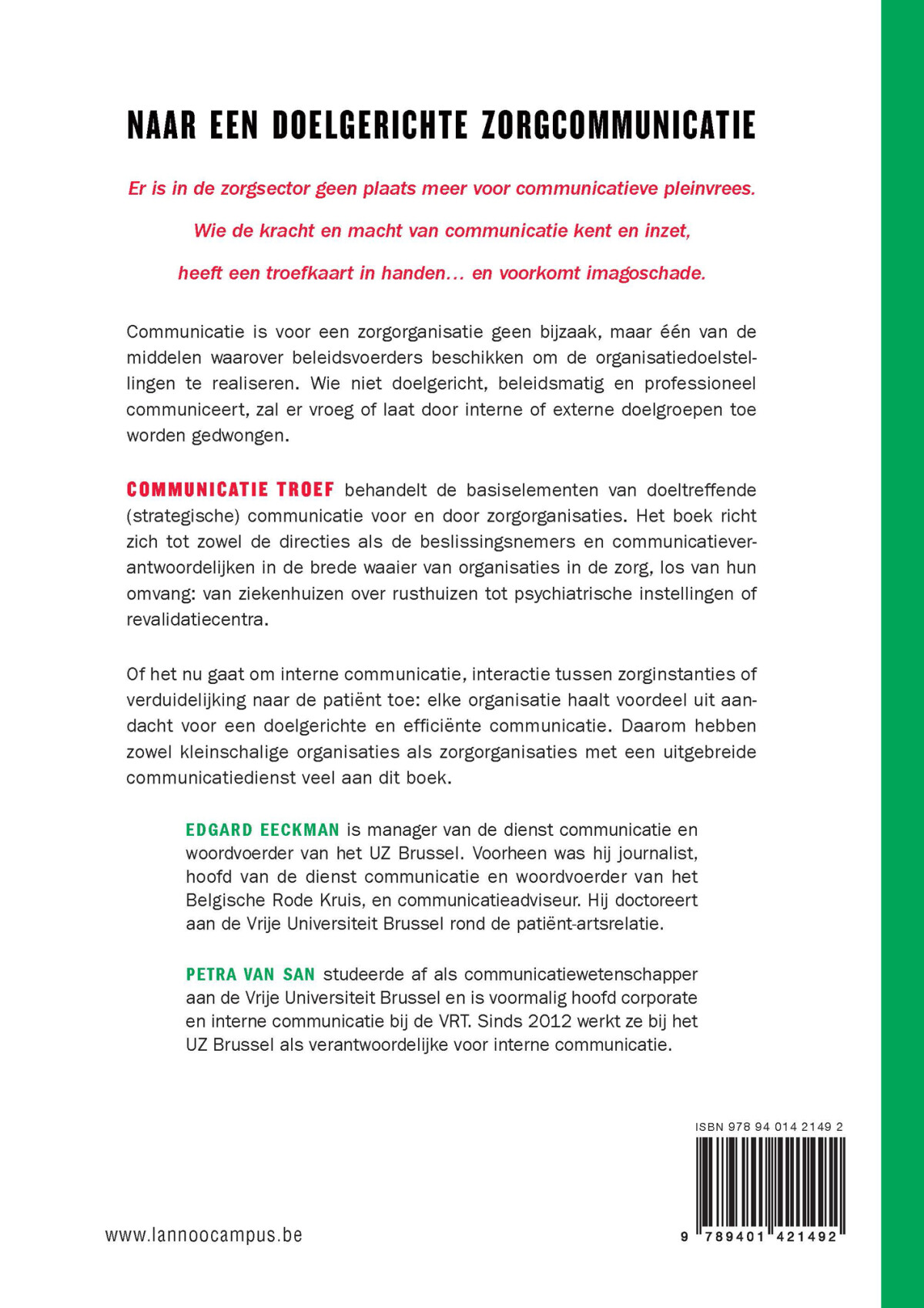 Communicatie troef achterkant