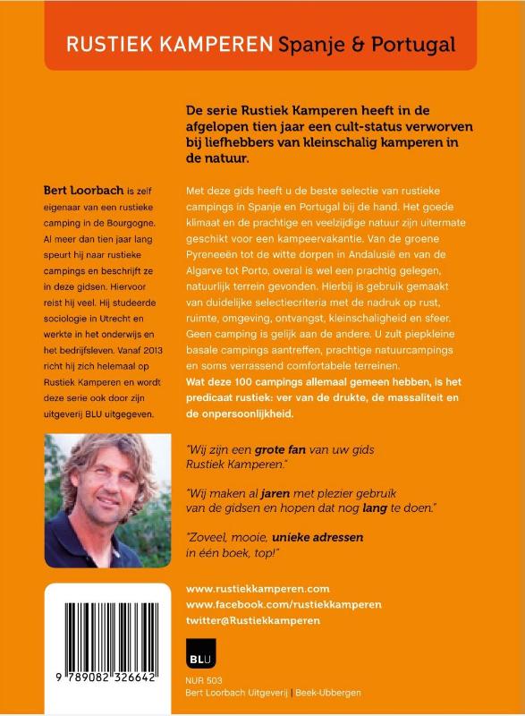 Spanje & Portugal / Rustiek Kamperen achterkant