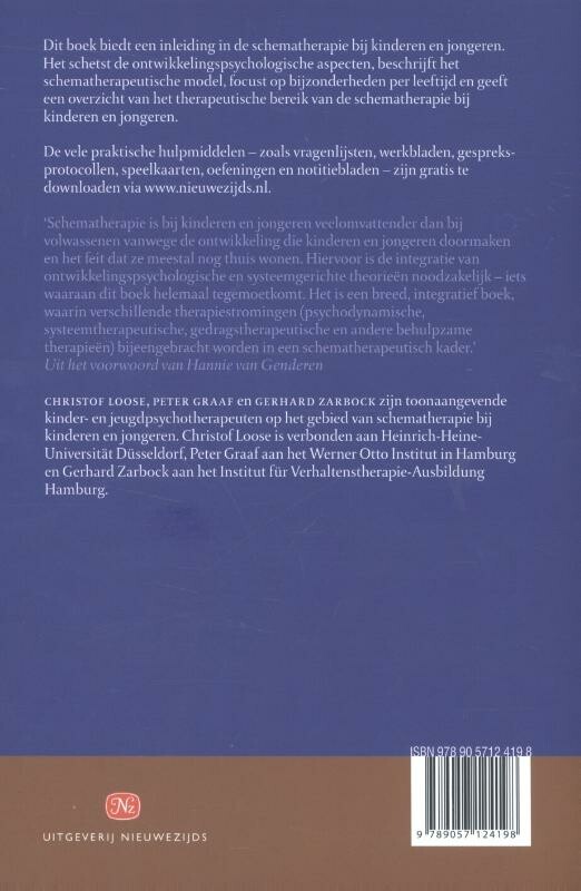 Schematherapie met kinderen en jongeren achterkant