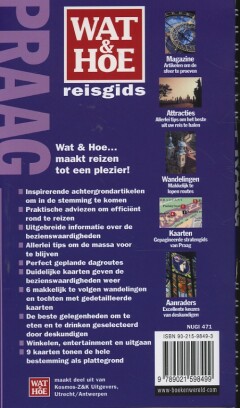 Wat & Hoe reisgids Praag / Wat & Hoe reisgids achterkant