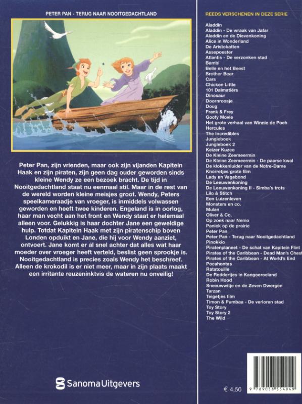Peter Pan / Disney filmstrip Peter Pan / Disney filmstrip achterkant