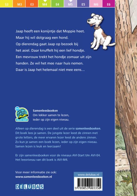 Alleen op dierendag / Samenleesboeken achterkant