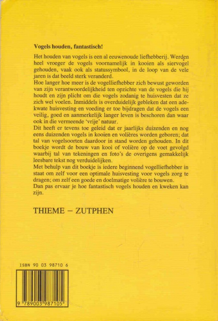 De volière achterkant