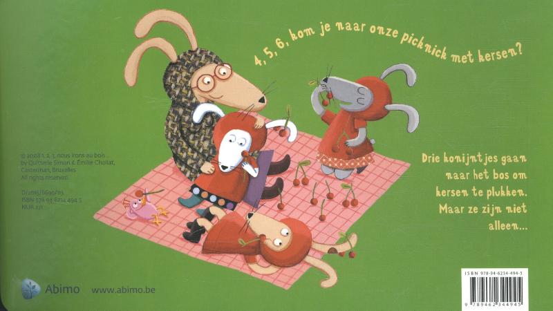 1, 2, 3, wij gaan naar het bos achterkant