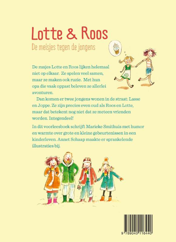 De meisjes tegen de jongens / Lotte & Roos achterkant