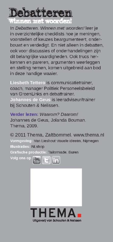 Debatteren achterkant