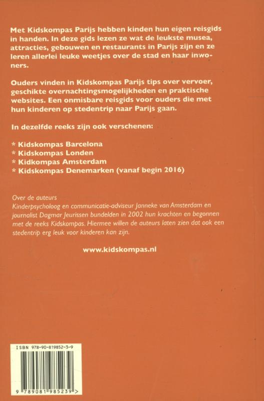Kidskompas Parijs / Kidskompas achterkant