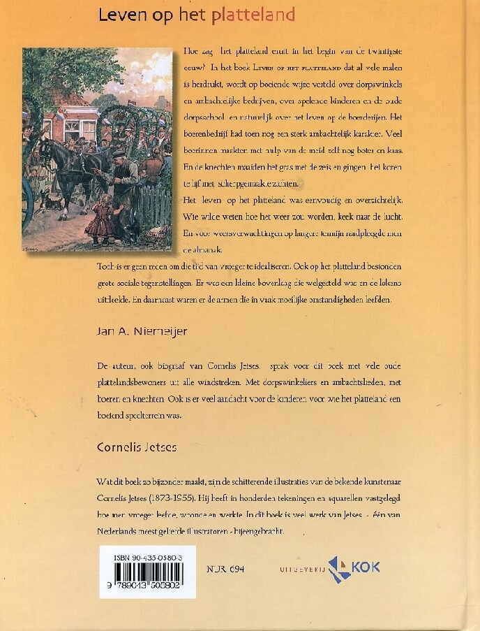 Leven op het platteland achterkant