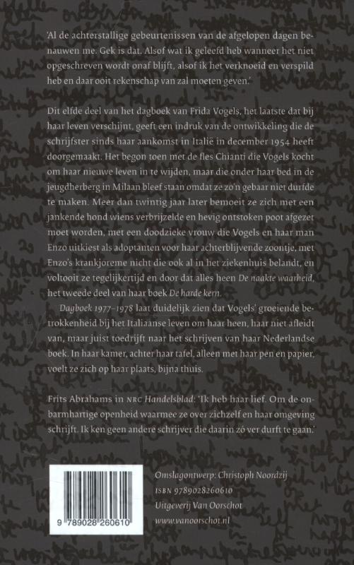 Dagboek 1977-1978 / Dagboek / 11 achterkant