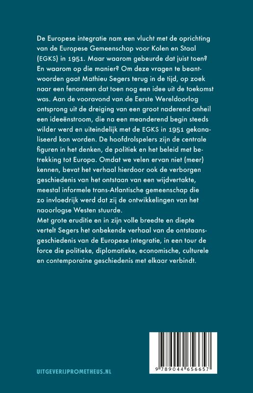 Europa en het idee uit de toekomst achterkant