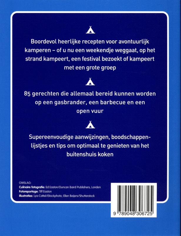 Het campingkookboek Het campingkookboek achterkant