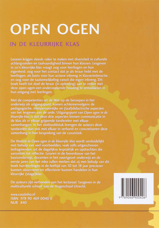 Open ogen in de kleurrijke klas Open ogen in de kleurrijke klas achterkant