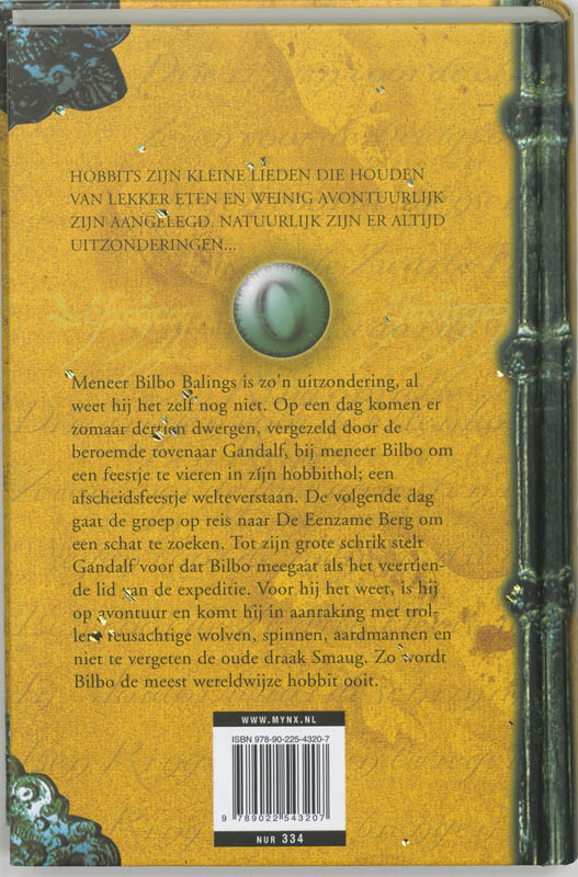 De Hobbit / Zwarte Serie achterkant