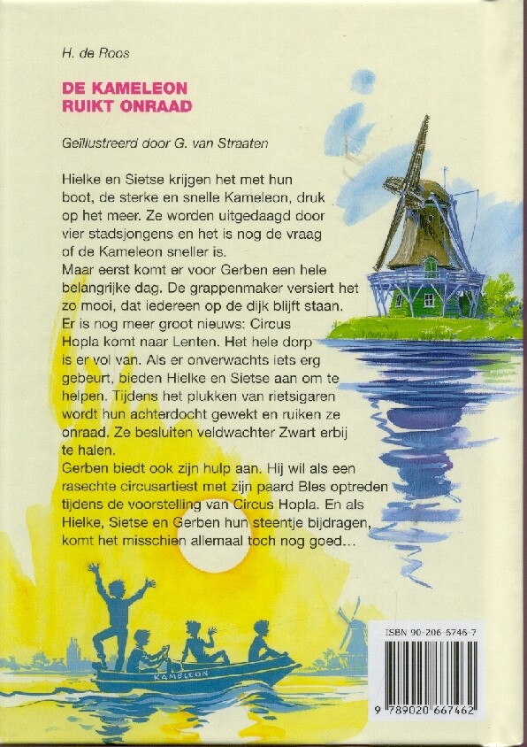 De Kameleon ruikt onraad / Klassieke Kameleon-serie achterkant
