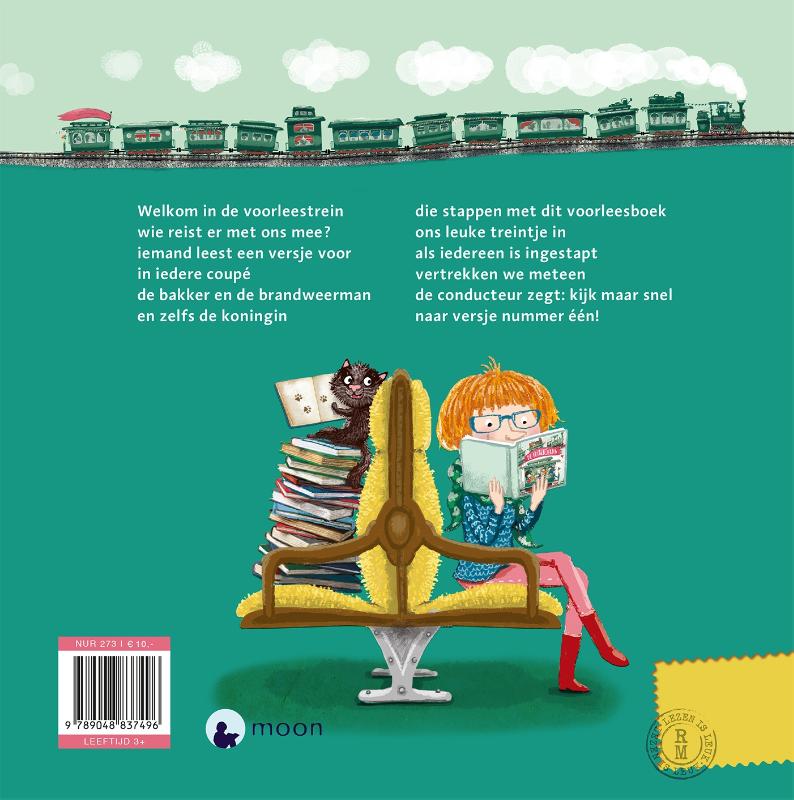 De voorleestrein / Lezen is leuk achterkant