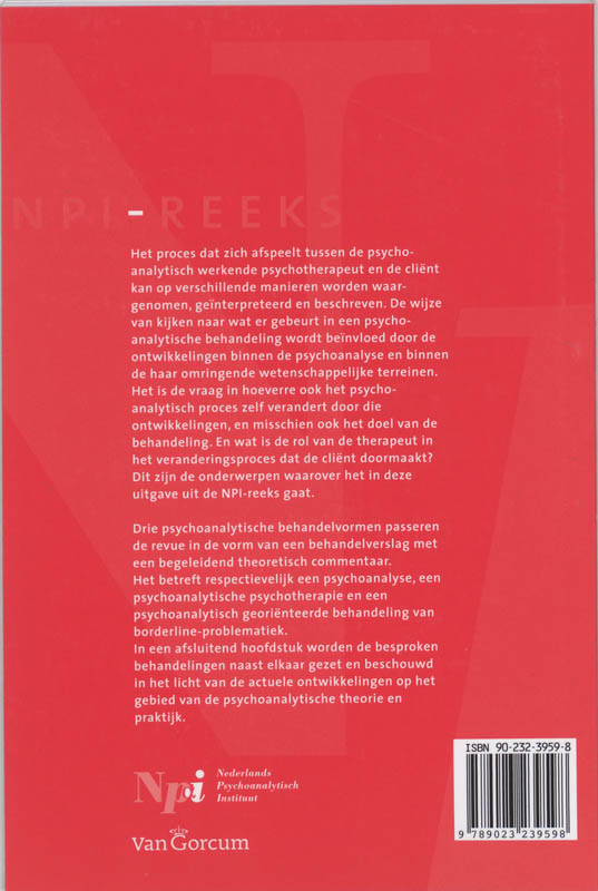 Psyche / NPI-reeks achterkant