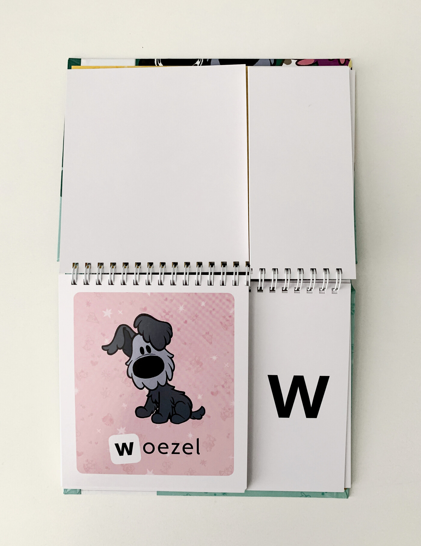 Letterlegger / Woezel & Pip achterkant
