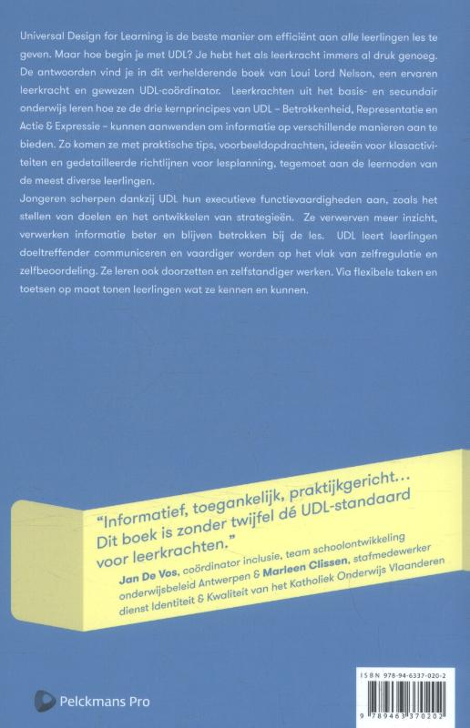 UDL-universal design for learning in de praktijk achterkant