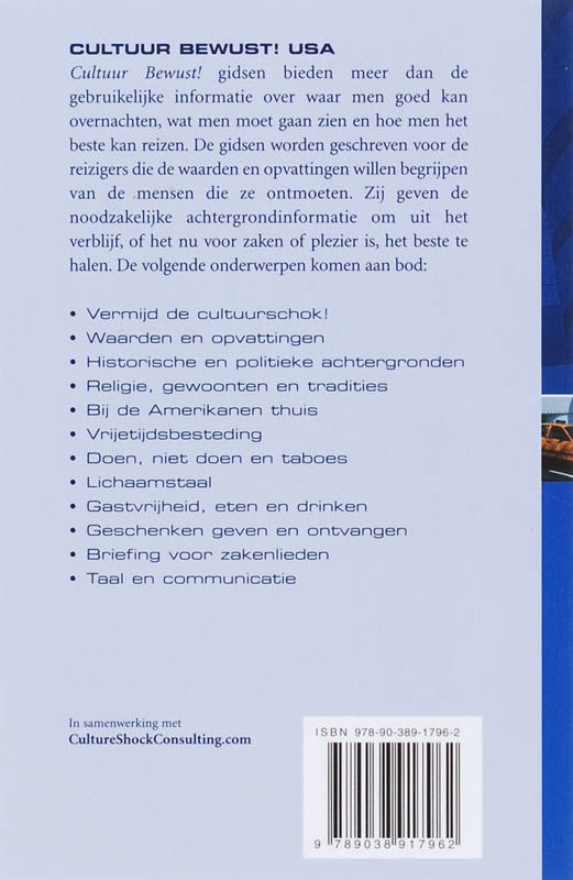 USA / Cultuur Bewust! achterkant