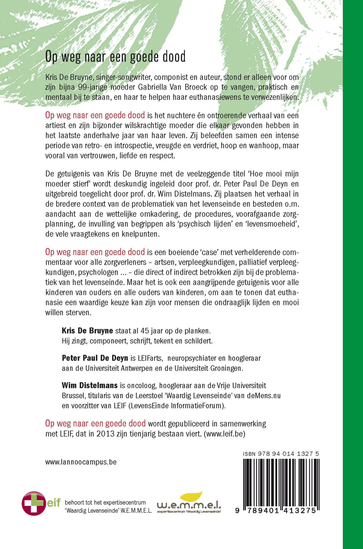 Op weg naar een goede dood achterkant