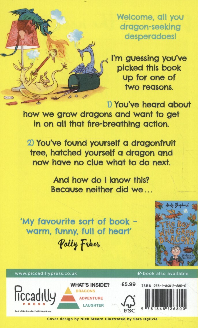 The boy who lived with dragons / The boy who grew dragons / 2 achterkant