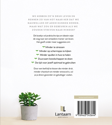 All you need is less All you need is less achterkant