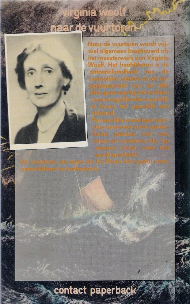 Naar de vuurtoren / Contact paperback achterkant