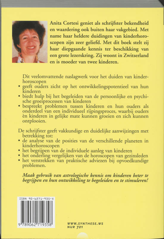 De horoscoop van uw kind achterkant