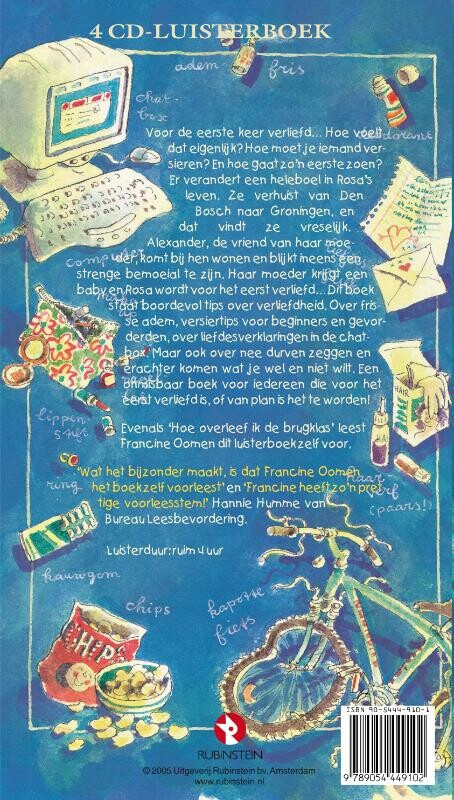 Hoe overleef ik mijn eerste zoen cd Hoe overleef ik mijn eerste zoen cd achterkant