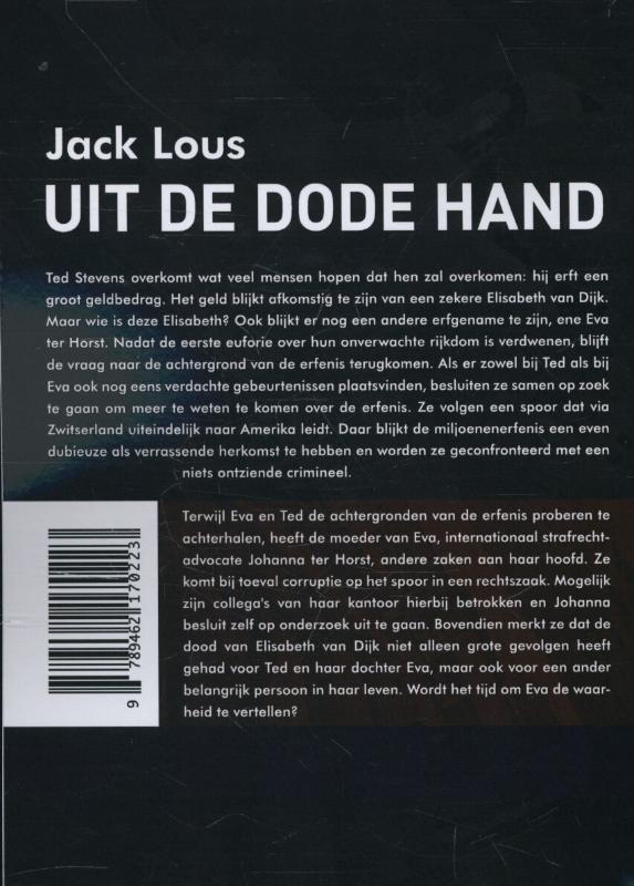 Uit de dode hand achterkant