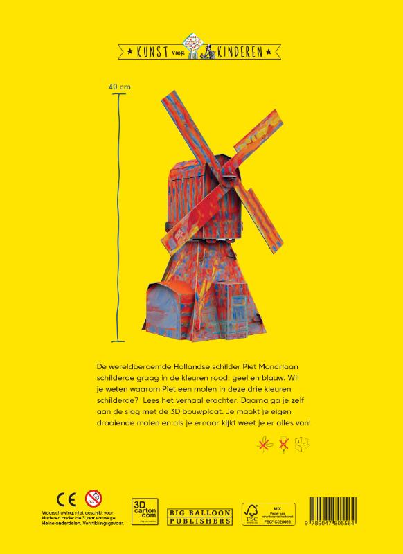 De Molen van Mondriaan / Kunst voor Kinderen achterkant