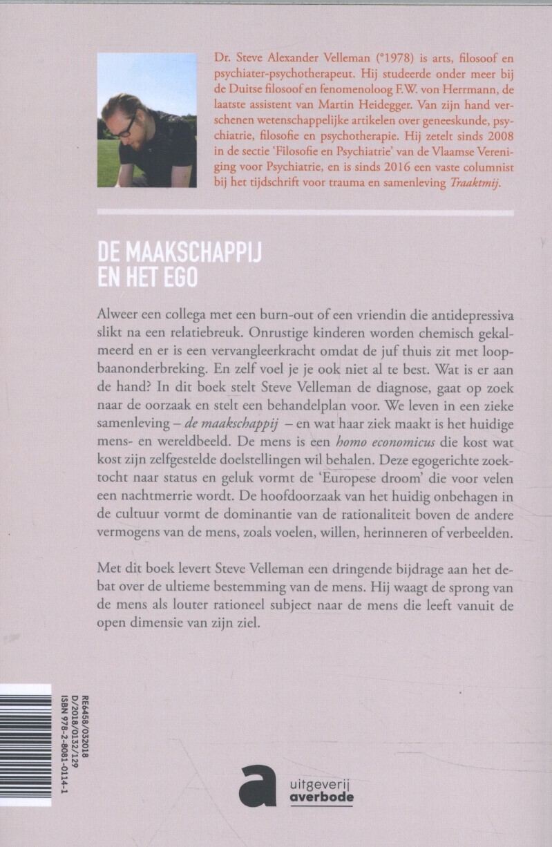 De maakschappij en het ego achterkant
