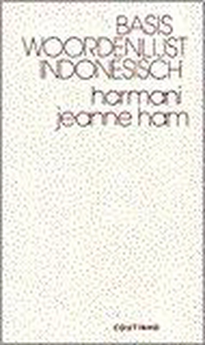 H.J. Ham Basiswoordenlijst Indonesisch thumbnail