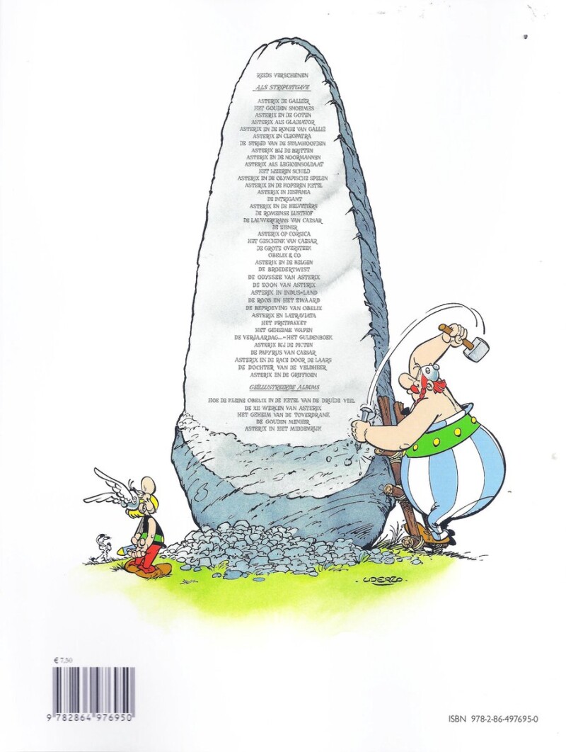 Asterix 8: Asterix bij de Britten / Asterix / 8 achterkant
