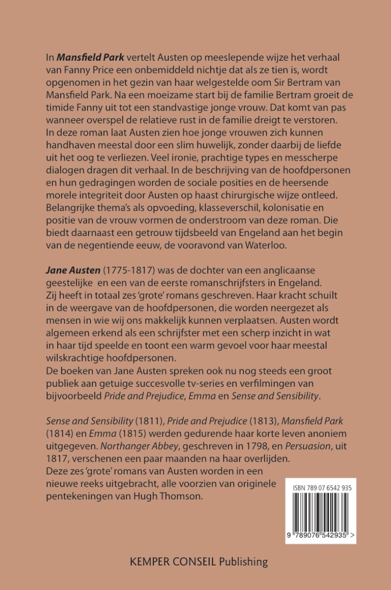 Mansfield Park achterkant