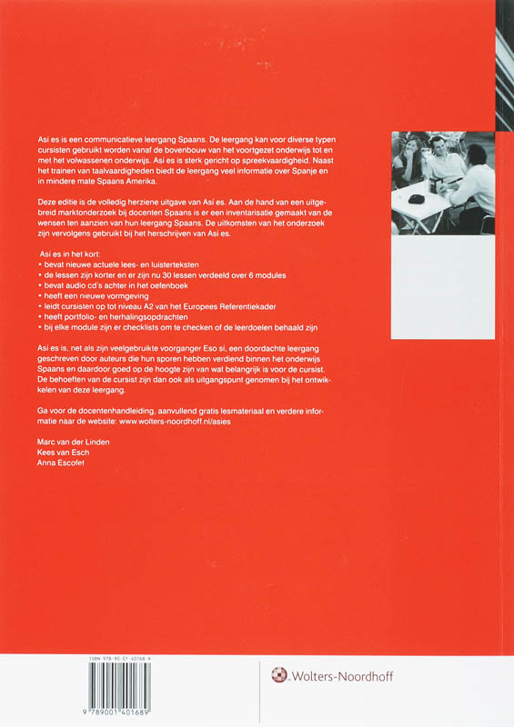 Asi es 1 Oefenboek achterkant