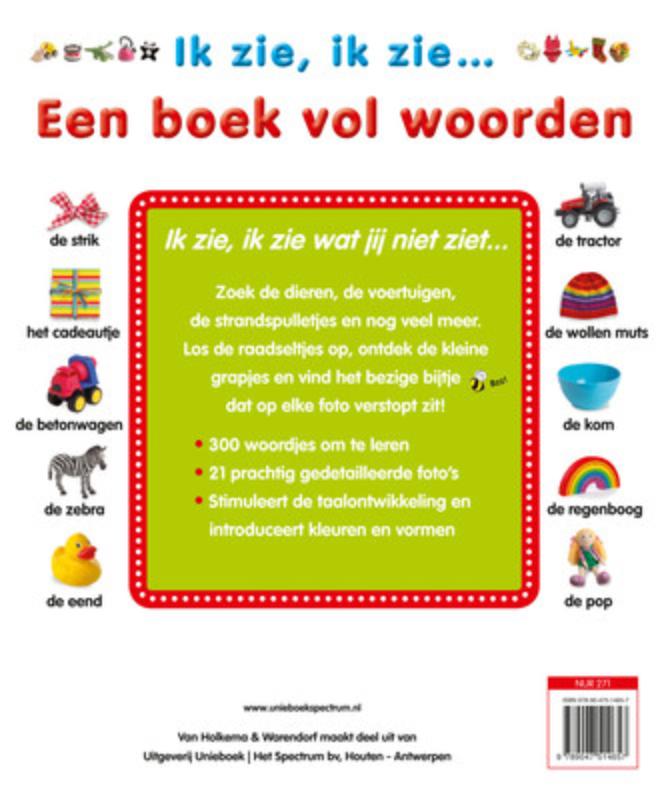 Een boek vol woorden / Ik Zie Ik Zie achterkant