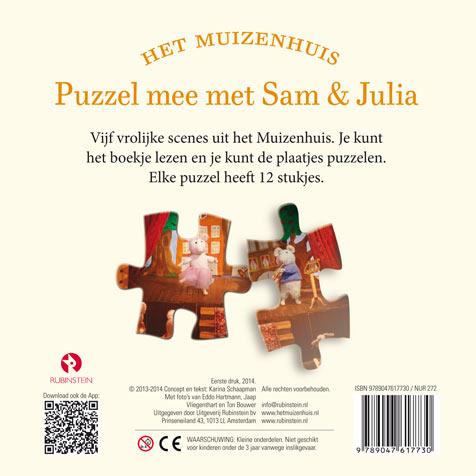 Het Muizenhuis  -   Puzzel mee met Sam en Julia achterkant