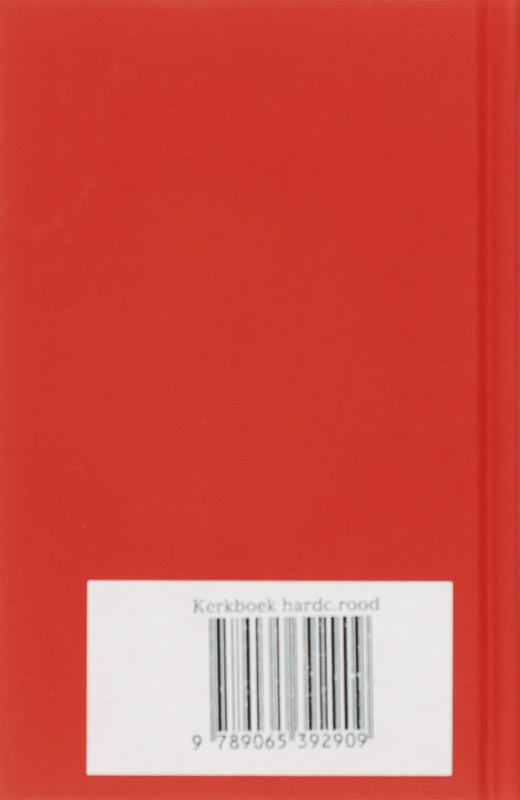 GEREFORMEERD KERKBOEK gebonden rood 9x15 cm achterkant
